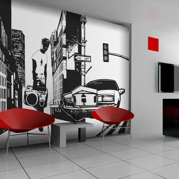 

Wall mural-town-fingerprint 450x270 cm