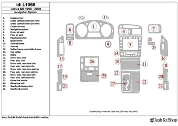 

Interior trim for Lexus GS 1998-2000. Set L1066.