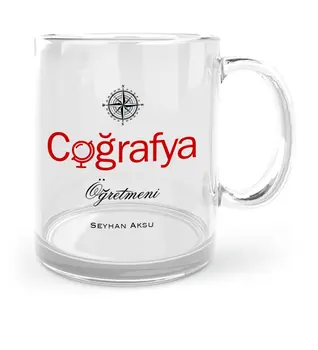

Personalized Geography Teacher Glass Mug Cup-1