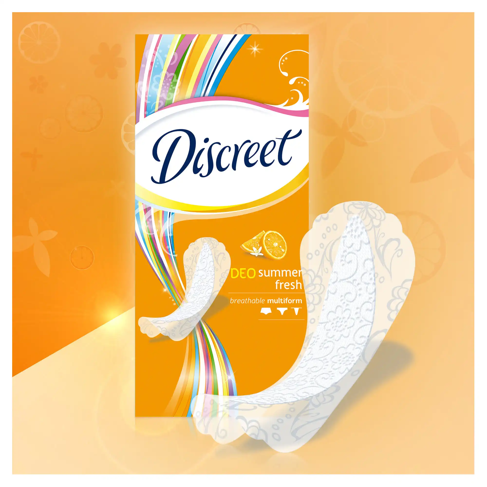 Женские ежедневные прокладки DISCREET Deo Summer Fresh Multiform, 20 шт