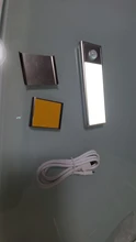 Ultra-Thin Night Light 12/23.5/40cm LED Under Cabinet Lights PIR Motion Sensor USB Rechargeable