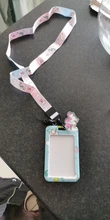 Soporte para tarjeta de identificación para mujer, funda para tarjeta de identificación con cordón, bonito unicornio, bonitas flores para el Campus, bolsa con nombre