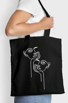 

Women's Canvas Tote Bags Korean Students Shoulder Cotton Cloth Shopping Bag Eco Foldable Shopper Bag Female Handbag for Girls