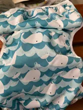 [Sigzagor] 1 grande nadar pañales pantalones tamaño OS todos en un pañal reutilizable bebé niña niño 18lbs-55lbs 8kg-25kg