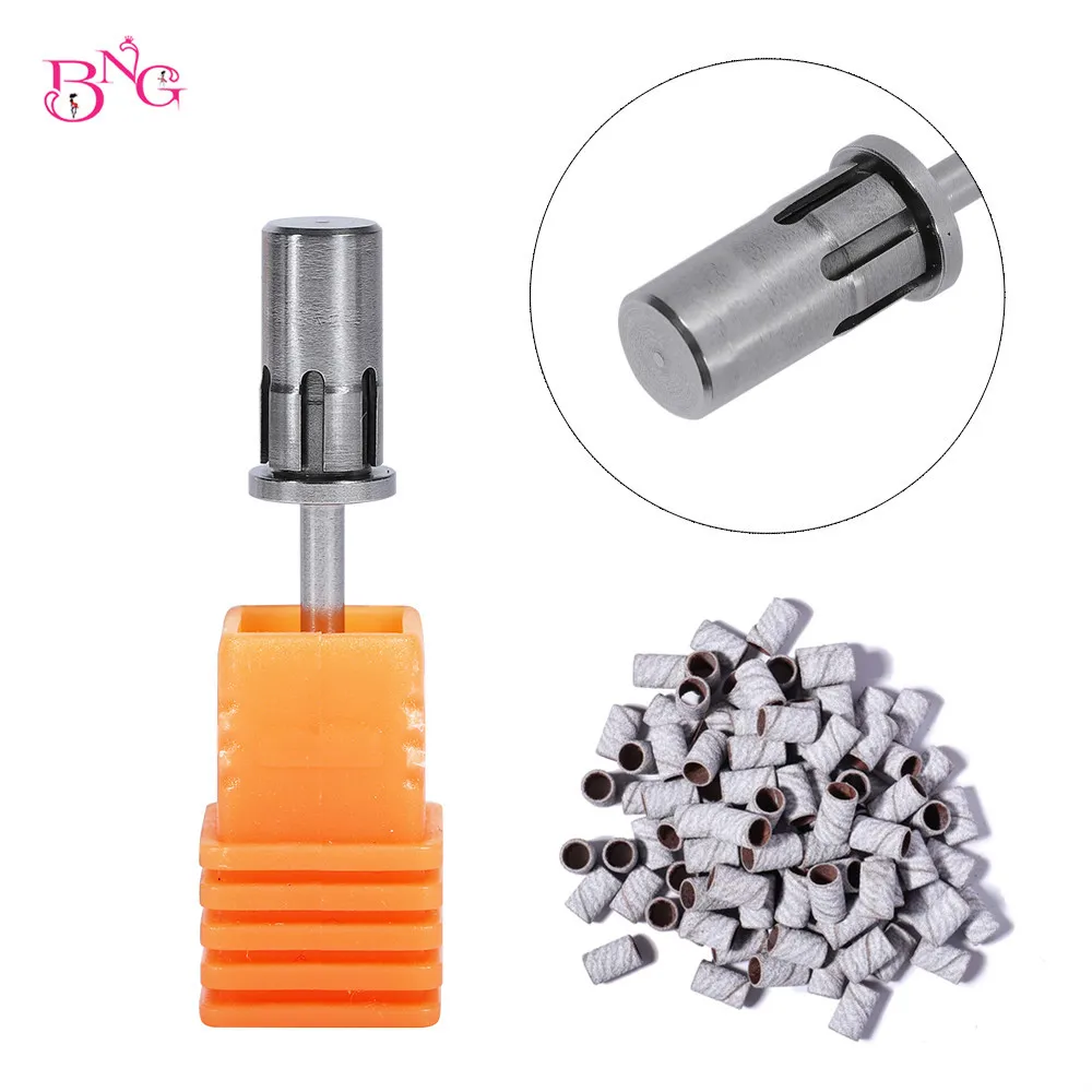 

Medical Stainless Steel Nail Drill Bits Ring Sanding Bands Mandrel Grip Cutters Manicure Sanding Caps Pedicure Cutters Pedicure
