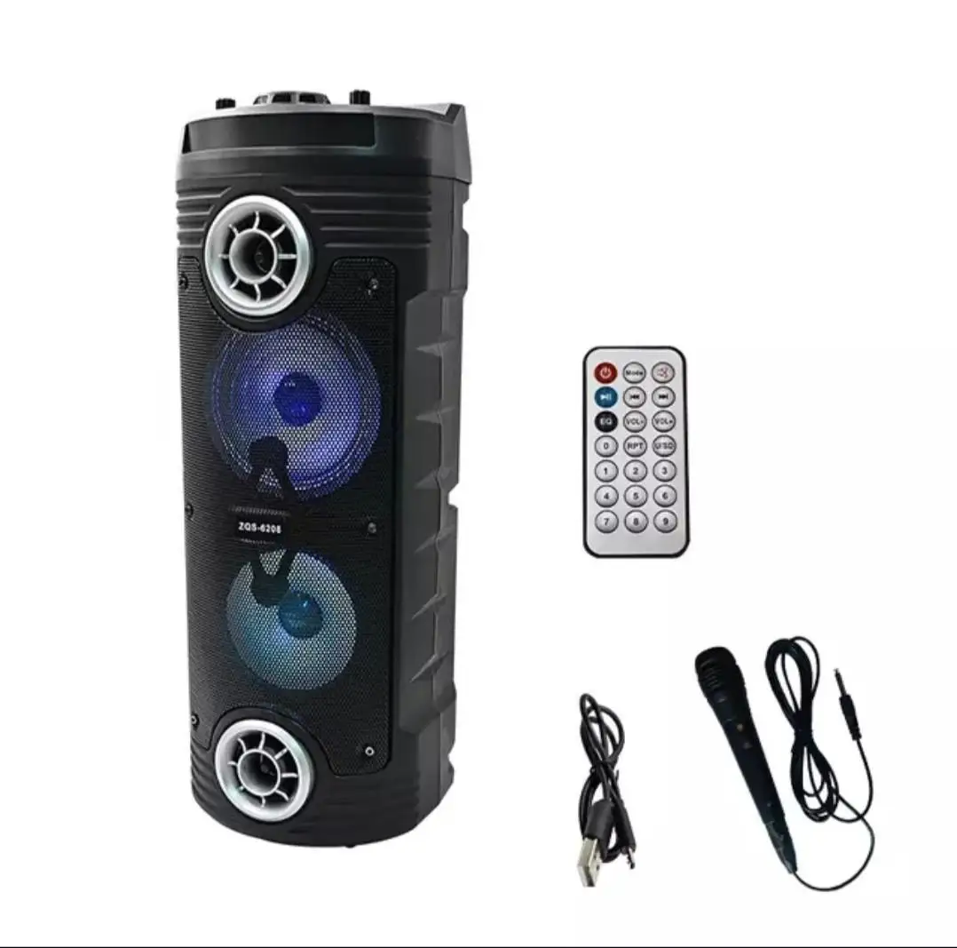 Portable Speaker Bt Speaker Zqs 68 Bluetooth With Microphone And Backlight Wired Microphone Included Electronics Portable Audio And Video Speakers Bluetooth Speaker Wireless Portable Speakers Aliexpress