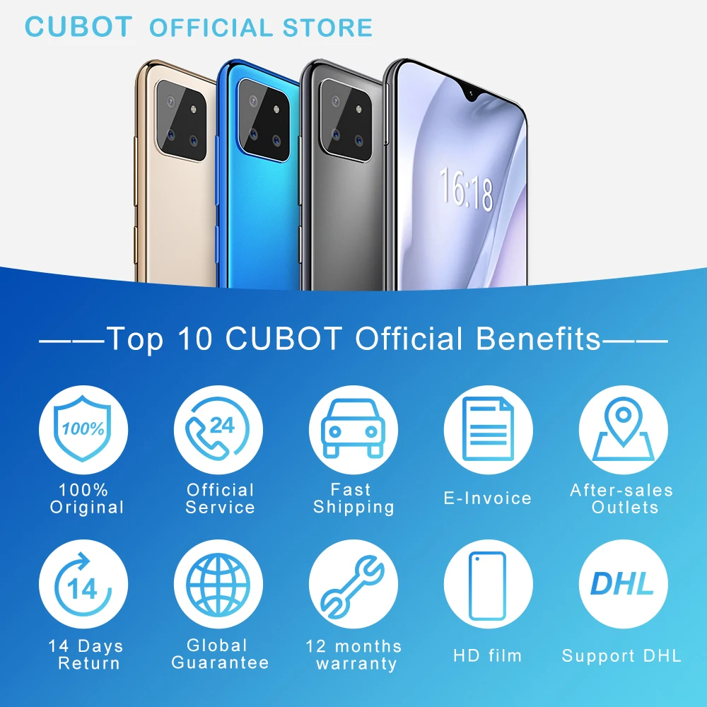 Cubot X20 Pro 6 ГБ + 128 Смартфон Sony AI Тройная камера 12MP+20MP+8MP 3 &quotFHD 2340*1080P экран капли воды