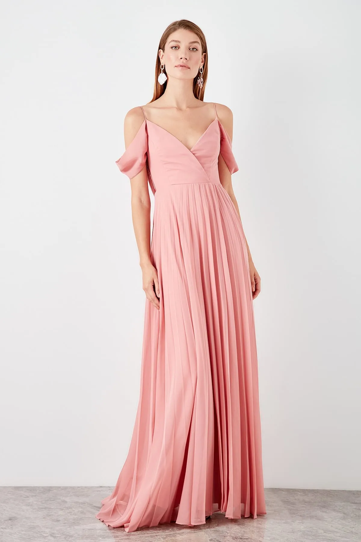 Trendyol Piliseli вечернее платье TPRSS19BB0426|Вечерние платья| |