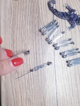 Broche de seguridad de alta calidad, 10 uds., 2,4 cm de longitud, para barra trasera, soporte de insignia, alfileres, joyería DIY