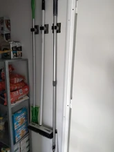 Ganchos multiusos adhesivos para montar en la pared, soporte organizador de fregona, gancho para escoba, ganchos fuertes para cocina y baño, 2/4 Uds.