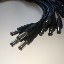 Uds cámara de seguridad CCTV 1 DC hembra a 2/3/4/5 macho adaptador de Cable de alimentación conector de Cable divisor para tira de LED