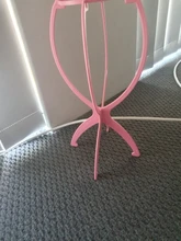 Alileader-soporte para pelucas de plástico para cabeza de maniquí peluca plegable soporte para pelucas