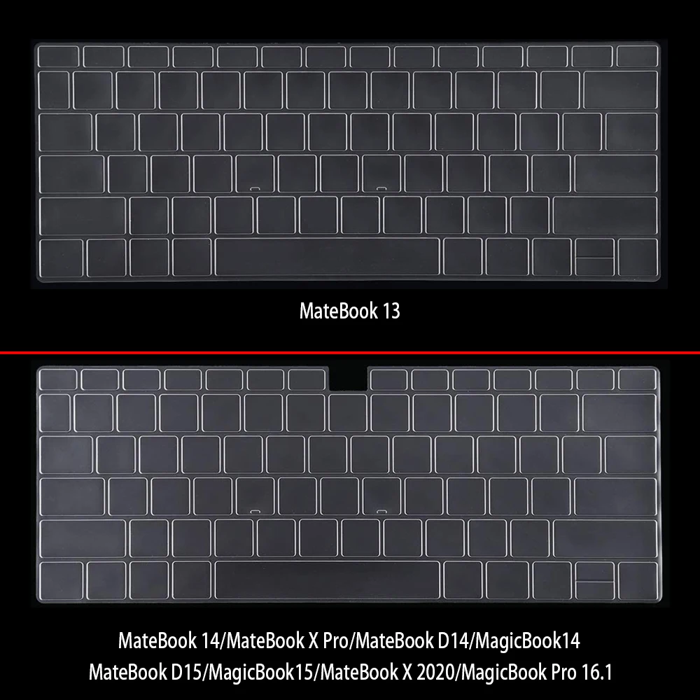 Pouzdro pro Huawei matebook pro16.1/x 2020/X pro/ 13 14 /D14 d15/magicbook 14 15-transparent notebook těžko lastura +keyboard obal
