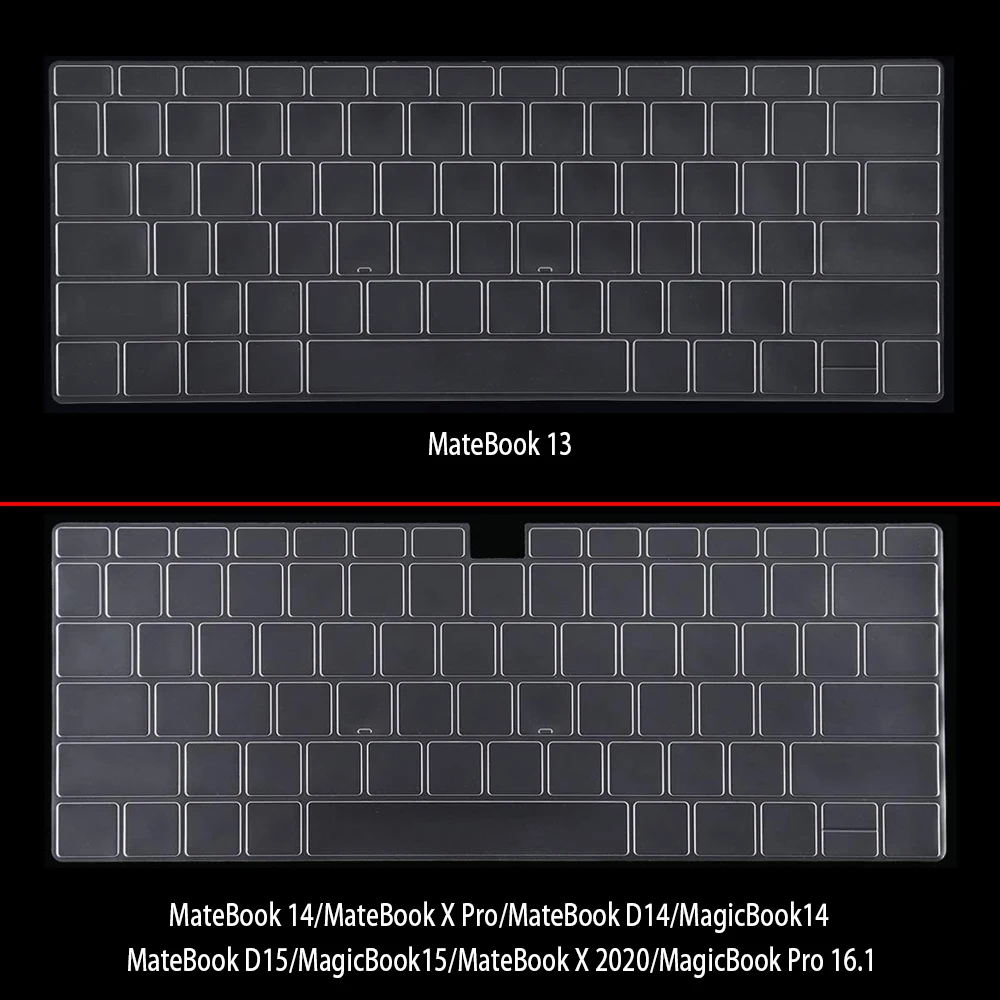 Capa para Huawei Matebook Pro16.1 x 2023 x Pro 13 14 D14 D15 Magicbook 14 15-capa Rígida Transparente para Laptop Mais Tampa do Teclado - Imagem 5