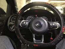 Accesorios de coche cubierta de la rueda en el volante de la trenza en la cubierta del volante del caso de suministros