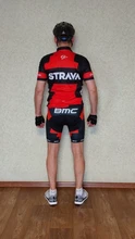 STRAVA-ropa de ciclismo para hombre, camiseta transpirable de manga corta, de secado rápido