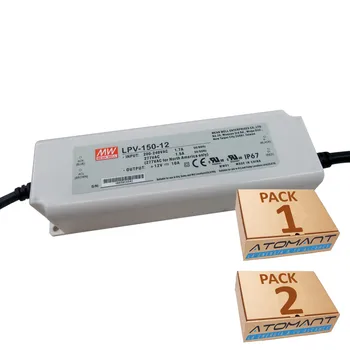 

LED ATOMANT®150W 12V 10A IP67 transformer Mean Well A ++ lighting lights industrial home interior strips