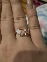 Anillo de boda con diseño de flores y mariposas para mujer, sortija de boda con circonita de oro rosa, Glamour, regalo para niñas, joyería creativa