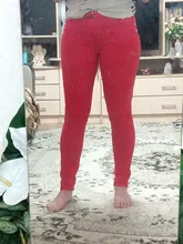 Pantalones de lápiz elásticos de Otoño de color caramelo de cintura media con cremallera ajuste delgado de Jean femenino 2018 de moda Pantalones largos