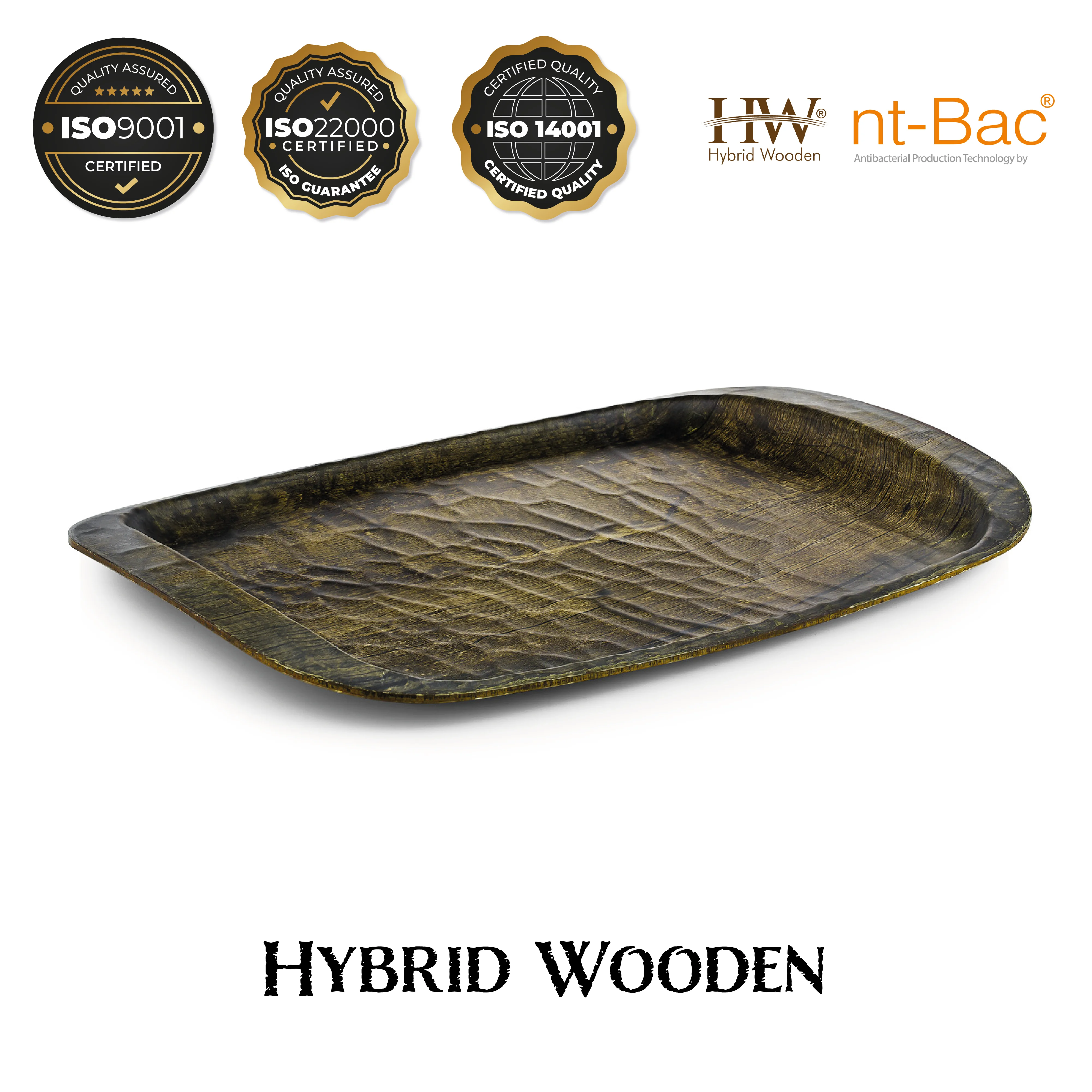 

Меламиновый комбинированный деревянный поднос, имитация фарфора, рельефный, Небьющийся, противоскользящий, для чая, кофе, воды, подходит для еды