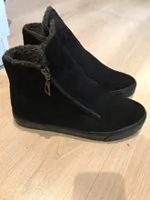 Botas de nieve con cremallera para mujer, zapatos cálidos de felpa para invierno, a la moda, tobilleras de marca, 2020