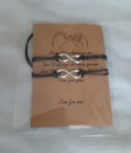 Charmsmic-Pulseras con amuleto de 8 signos, Color plateado, Estilo Vintage, para amantes amigos, chicas y mujeres