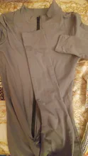 Mono Sexy de manga larga con escote en V profundo para mujer, traje deportivo, pantalones largos con cremallera, conjunto de Fitness