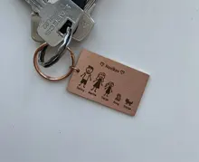 Personalizada llavero Love llavero lindo nombre personalizado regalos para padres niños bolsa encanto familias miembros regalo