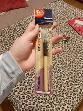 Cepillo Kuretake plumas de dibujo plumas de Color negro 6 piezas Japón Bimoji Mangaka Flexible MS-7700 Fudegokochi RB-6000AT limpio Color