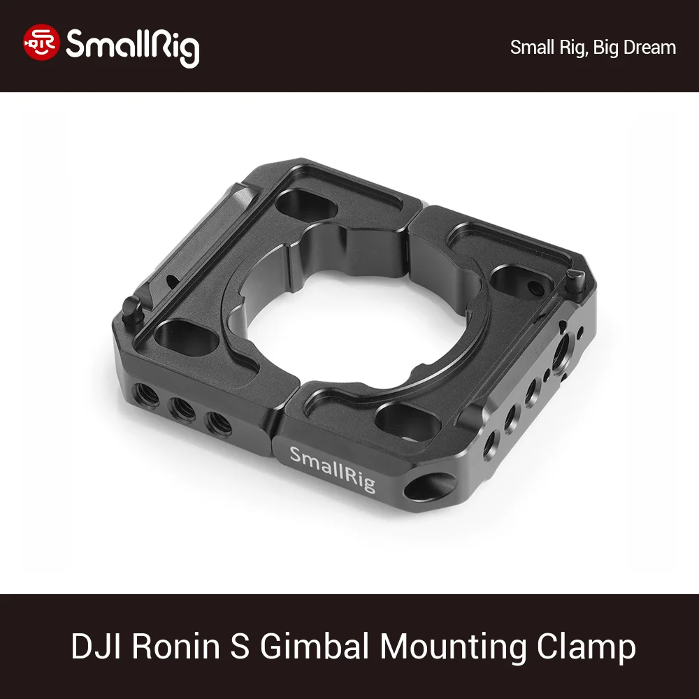 

SmallRig Rod Clamp for DJI Ronin S Handheld Gimbal Stabilizing Rod Clamp Plate Mount With 1/4-20 and arri 3/8 Holes -2221