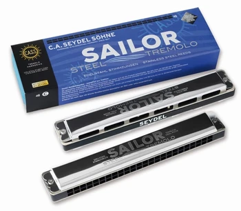 

26480c sailor steel C harmonica tremolo, Seydel Sohne