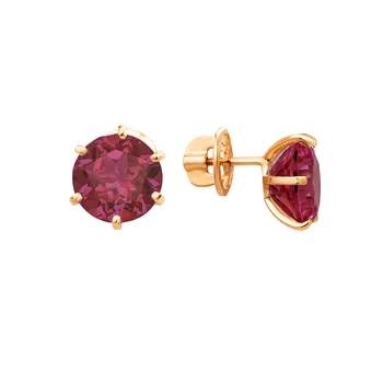 

Gold earrings with rubies sunlight sample 585