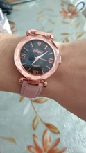 Reloj de pulsera informal de cuero para mujer, de cuarzo, con cielo estrellado, femenino