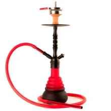 Кальян Amy Deluxe 4 Stars модель 420 bk-rd Красный круги полный комплект. Высота 50 см