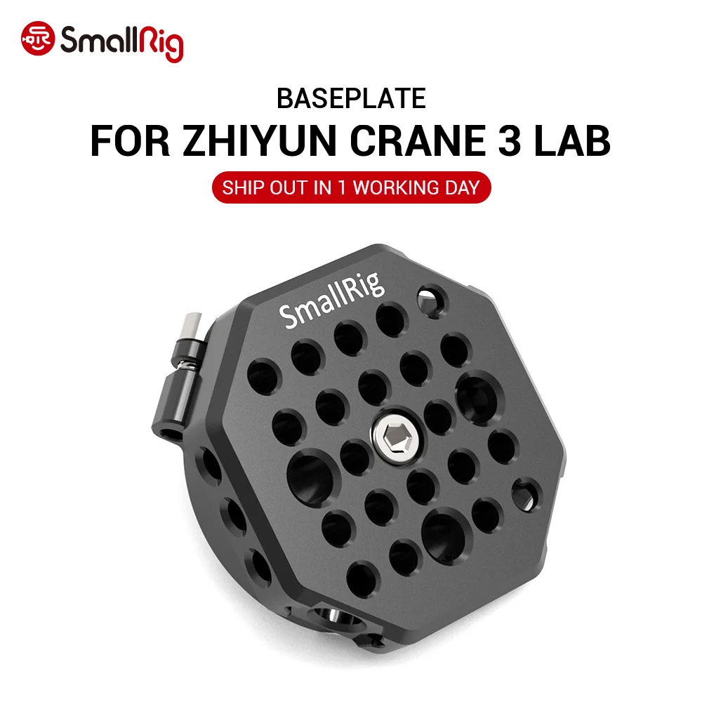 

SmallRig Baseplate for Zhiyun CRANE 3 LAB Handheld Stabilizer W/ 1/4 3/8 Thread Hole For Articulated Magic Arm Handle DIY 2401