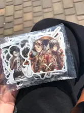 10/30/50/100 unids/pack Anime ataque en Titán pegatinas de grafiti para ordenador portátil de ordenador de monopatín Calcomanía para equipajes juguete