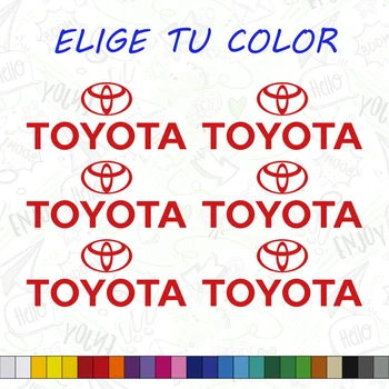 

6 X VINILO ADHESIVO PEGATINA TOYOTA LOGO STICKER