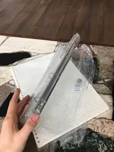 Carpeta de archivos de Clip de plástico transparente para oficina y escuela, cuaderno A4