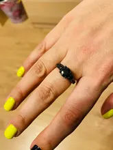 Vintage Black Round Zircon Three Stone Engagement Rings For Women Men Wedding Jewelry