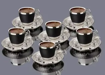 

Turkish coffee set coffee cup set 6 sets of copper ottoman sets arabic coffee cup set Espresso cups of tea and coffee set made