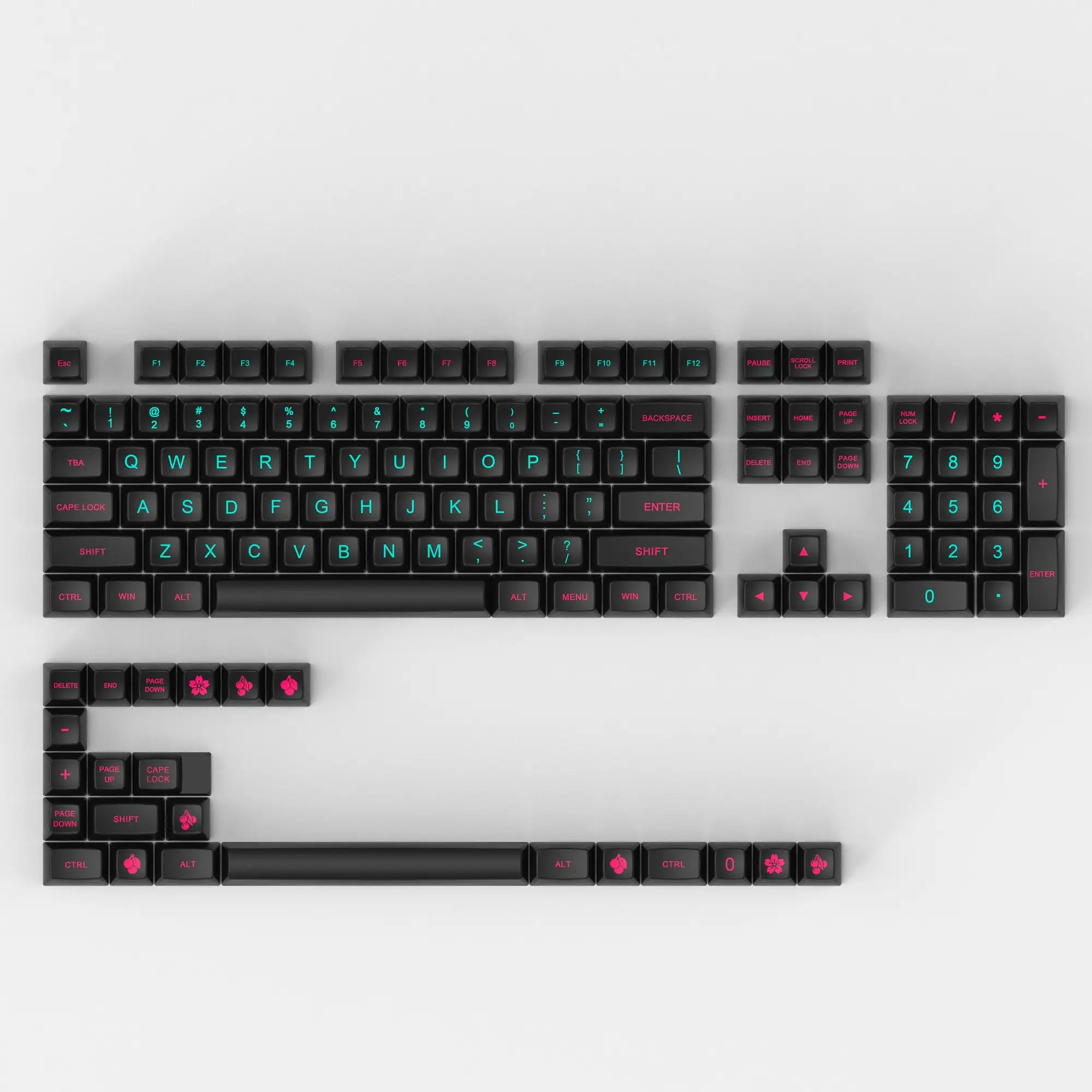 Maxkey SA Miami night key cap ABS 127 key is suitable for most mechanical  keyboards - AliExpress