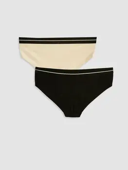 

Slogan Printed Hipster Panties 2'Li