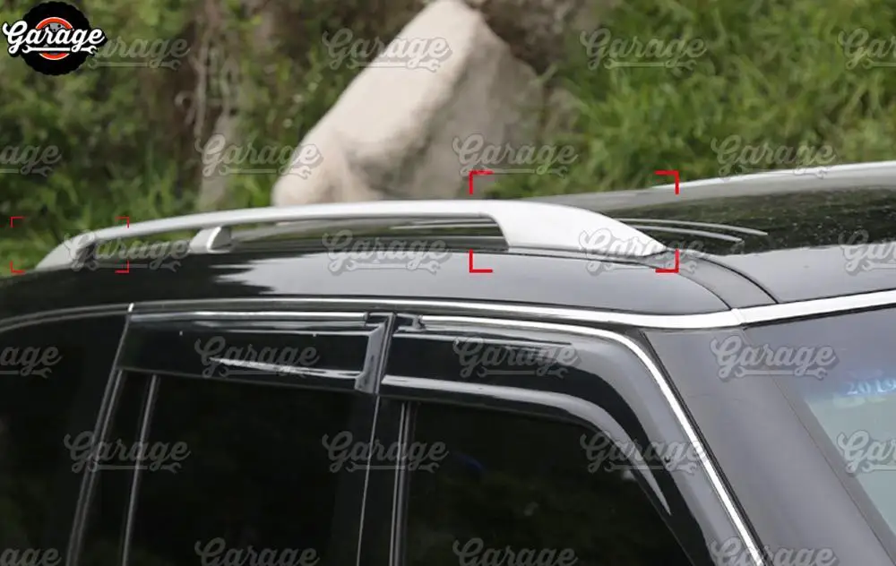 Боковые заглушки на рейлинги для Nissan Patrol 2010-, АБС-пластик, 1 набор/4 шт., украшение для автомобиля