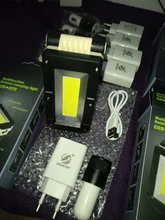 LED Flashlight Bottom-Magnet-Design Adjustable Usb Rechargeable Multifunctional COB 180-Degree