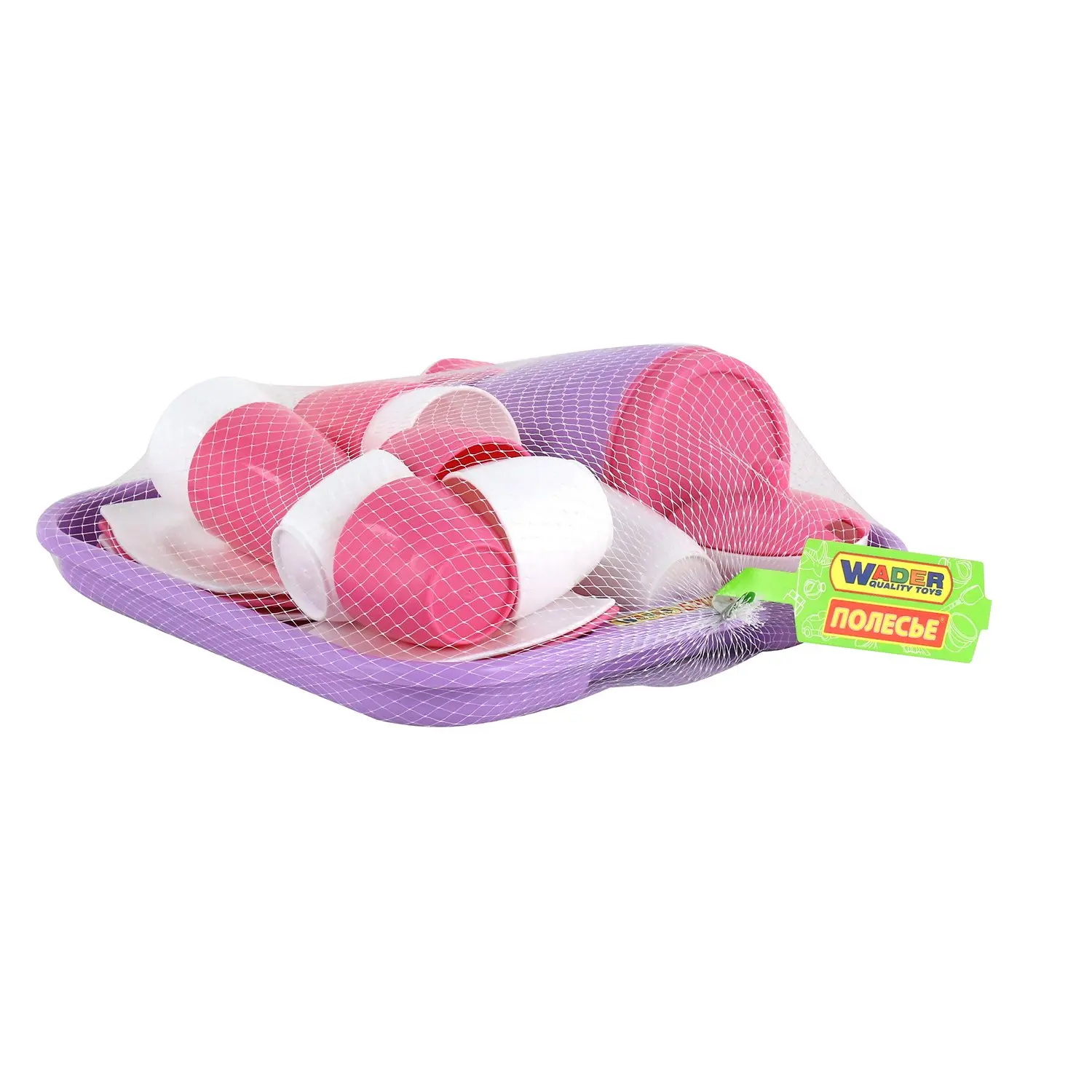 Набор посуды Полесье Алиса с подносом на 4 персоны (Pretty Pink)|Детские кухни| |