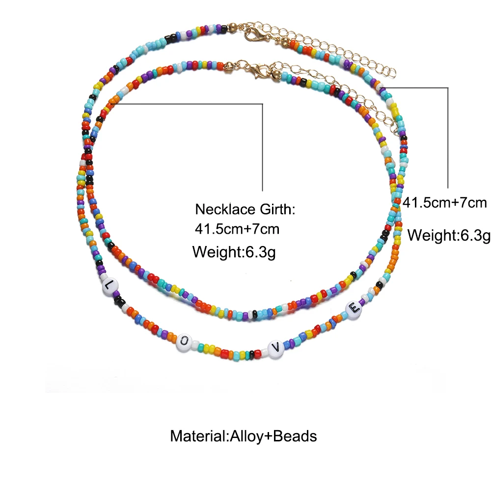 2021 New Lovely Daisy Flower Colorful Beads Pearl Clavicle Choker Necklace for Women Girls Spring Summer Jewelry Wholesale