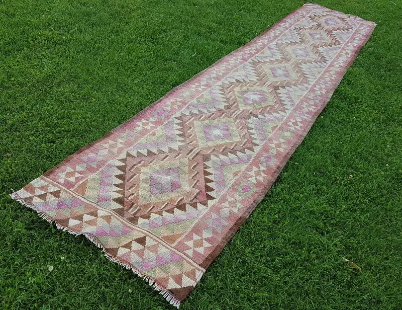 Декоративный турецкий ковер Oushak Runner 2'10'' X '/86x397 см
