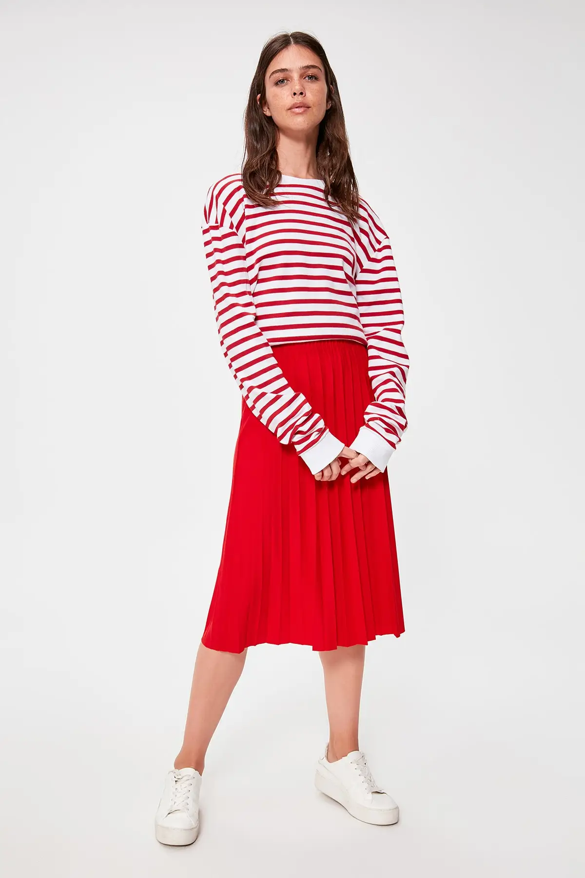 Trendyol Piliseli трикотажная юбка TWOAW20ET0623