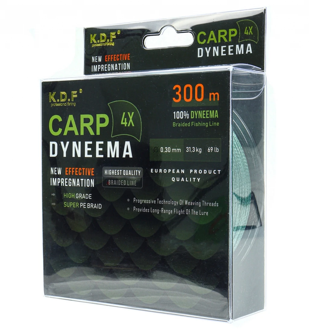 Плетеный шнур KDF Carp Dyneema 0 30 мм 300 м (18) | Спорт и развлечения
