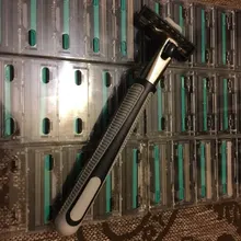 Máquina de afeitar de 2 capas, 6 uds./30 Uds., cuchillas de afeitar de seguridad, afeitado Manual, cuidado facial, eliminador de vello de barba